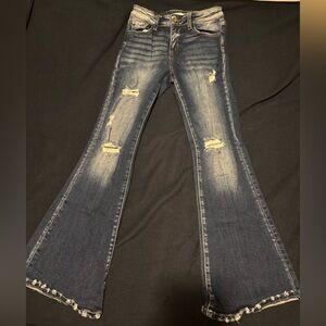 Signature Dark Blue Flare Jeans